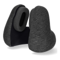 Travesseiro de viagem com auscultadores sem fios integrados 400 mAh cinza