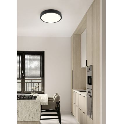 Trio - Candeeiro de teto LED dimerizável ISEO LED/24W/230V 3000K Ø 40 cm preto