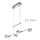 TRIO - Candelabro num fio LED LENTIL 8xLED/2,3W/230V