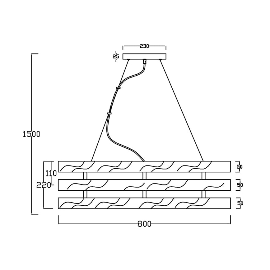 Trio - Candelabro suspenso DUNCAN 4xE14/40W/230V