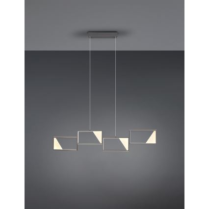 Trio - Candelabro suspenso LED com regulação CAFU 4xLED/7W/230V