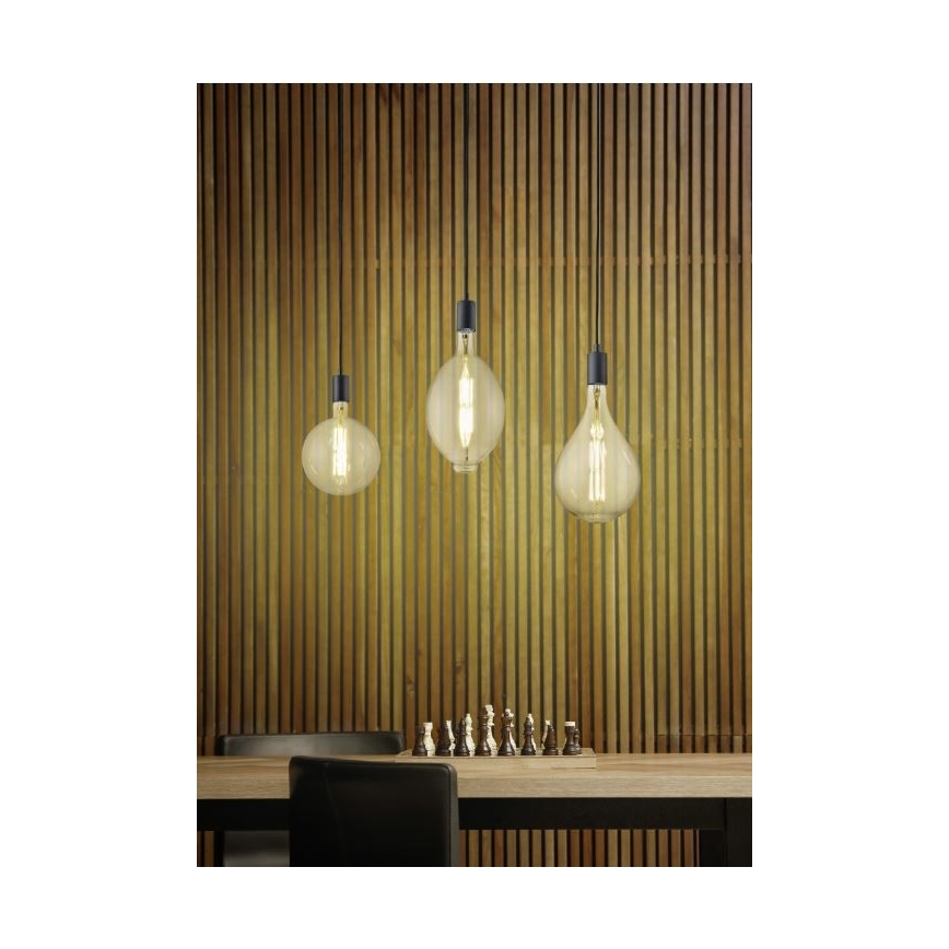 Trio - Candelabro suspenso LED com regulação GINSTER 3xE27/8W/230V