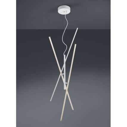 Trio - Candelabro suspenso LED com regulação TIRIAC 3xLED/8,5W/230V branco