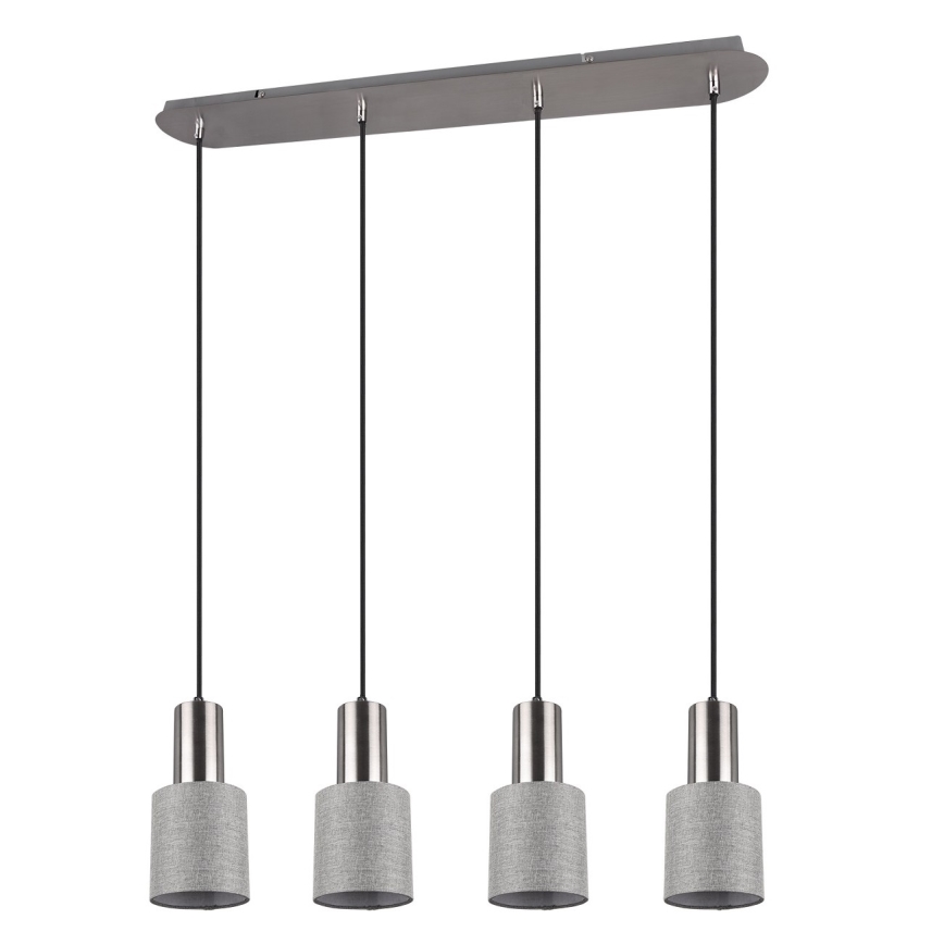 Trio - Candelabro suspenso WAILER 4xGU10/5W/230V cinzento