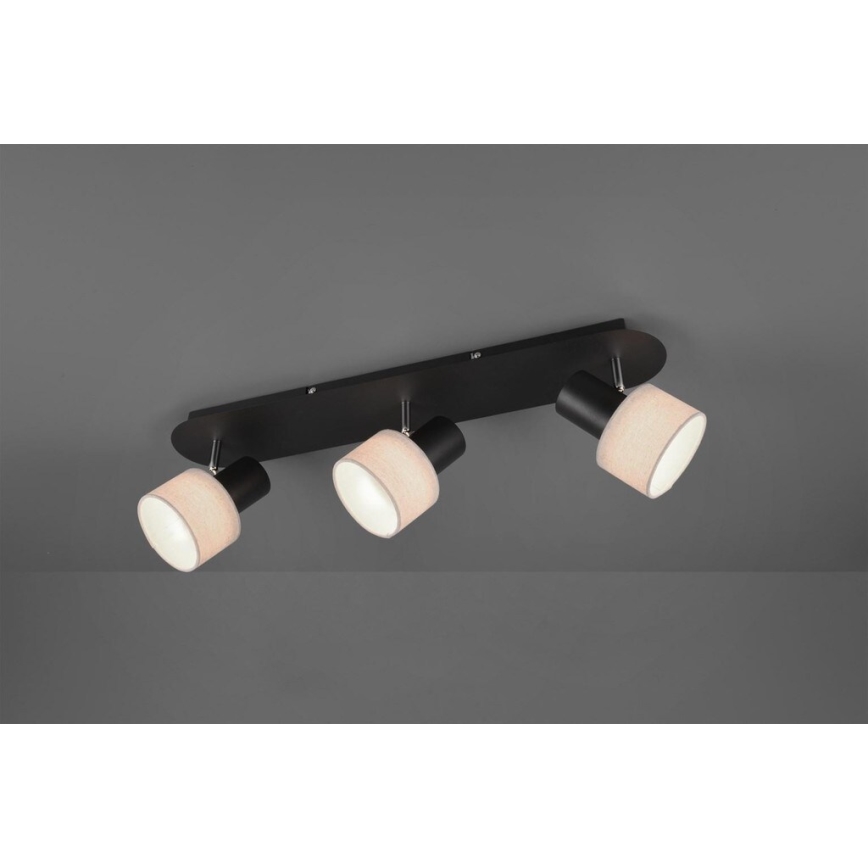 Trio - Foco WAILER 3xGU10/5W/230V preto