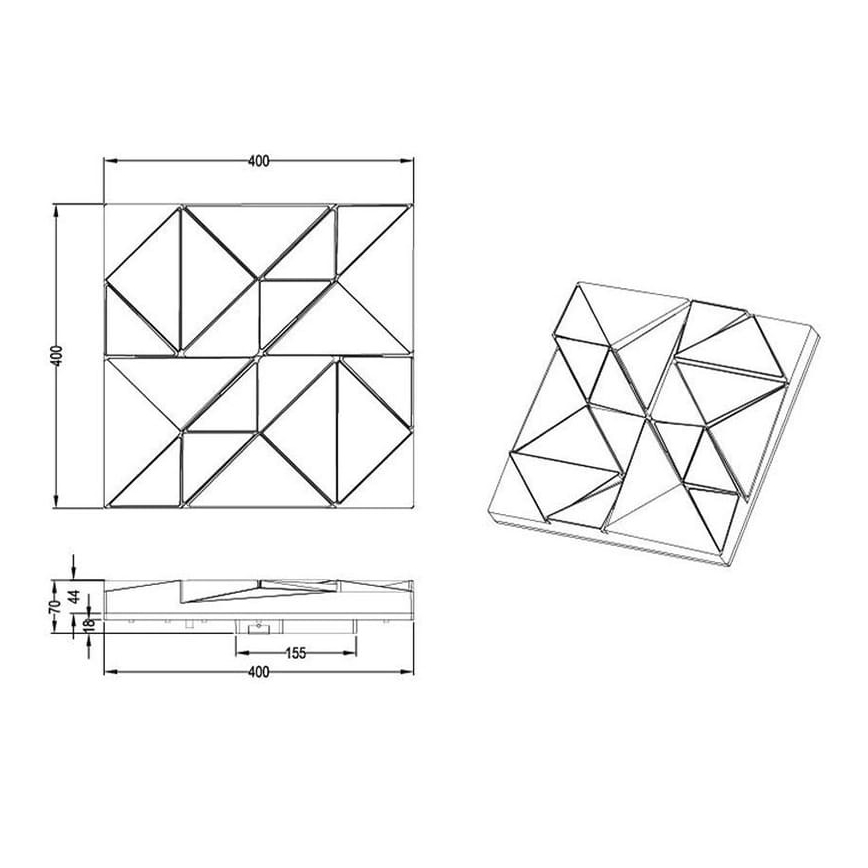 Trio - Iluminação de teto LED TRINITY LED/24W/230V 3000/4000/5500K