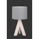 TRIO - Lâmpada de mesa GING 1xE14/40W/230W cinzento