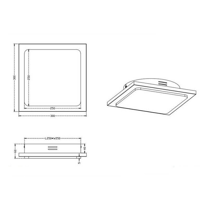 TRIO - Luminária de teto LED regulável DENVER LED/20W/230V patinada
