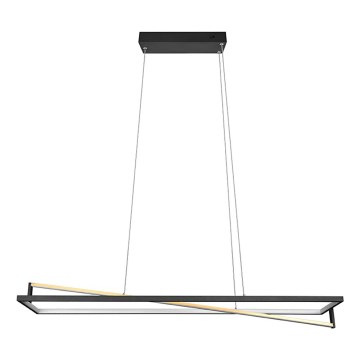 Trio - Lustre LED regulável suspenso por cabo EDGE LED/35W/230V 2300/3000/4000K preto/dourado