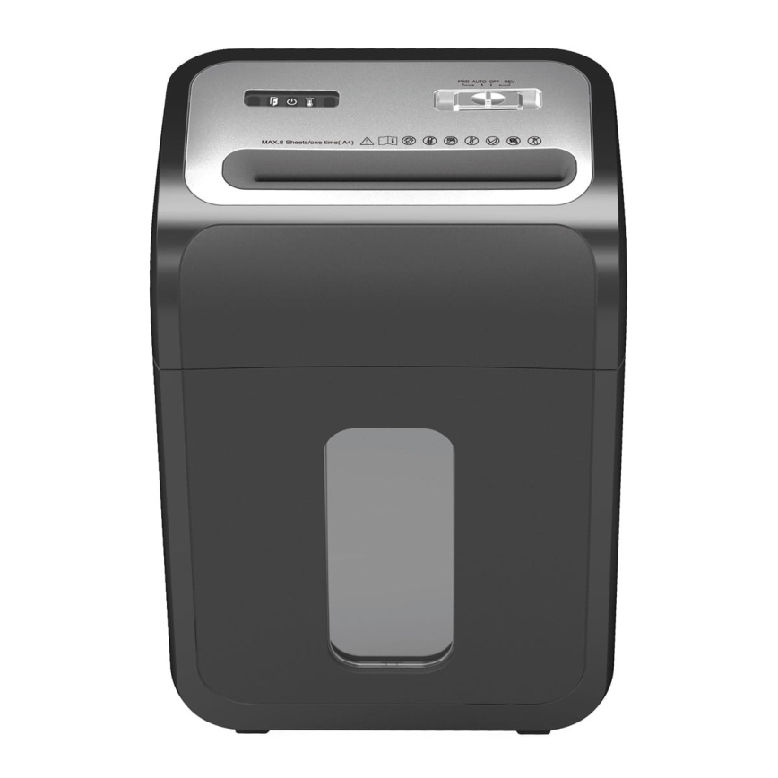 Triturador de papel A4, capacidade 22 l, 230V, preto