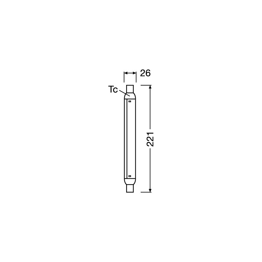 Tubo fluorescente LED LINE S15s/4W/230V 2700K - Osram