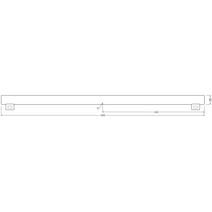 Tubo fluorescente LED regulável S14s/9,9W/230V 2700K 100 cm CRI 90 - Osram