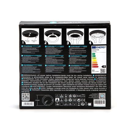 Tubo fluorescente T9 G24q-1/22W/230V 6500K - Aigostar