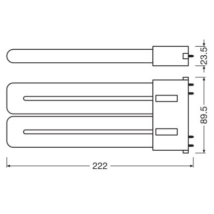 Tubo LED 2G10/20W/230V 3000K - Osram