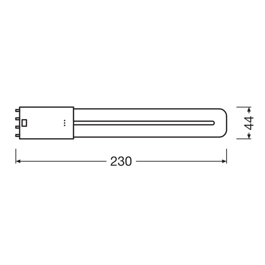 Tubo LED 2G11/8W/230V 3000K - Osram