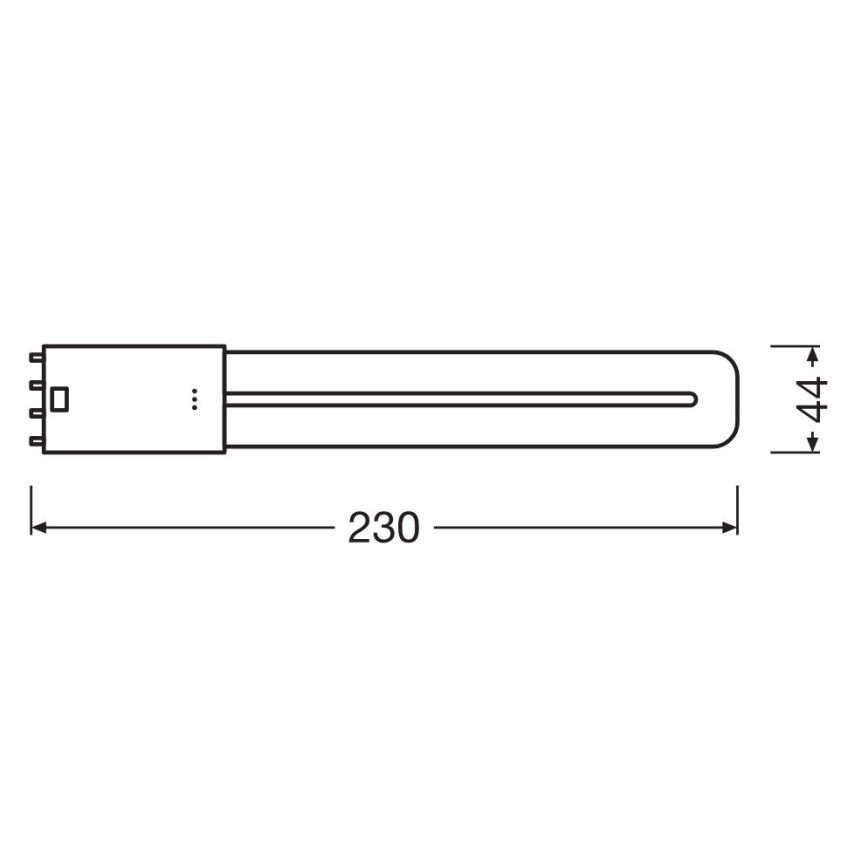 Tubo LED 2G11/8W/230V 4000K - Osram