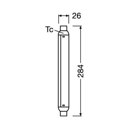 Tubo LED fluorescente LINE S15s/7W/230V 2700K - Osram