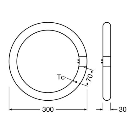 Tubo LED G10q/18,3W/230V 6500K - Osram
