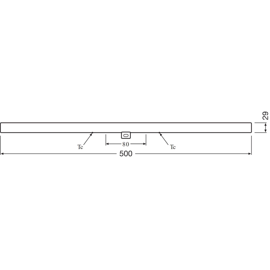 Tubo LED S14d/6W/230V 2700K 50 cm - Osram