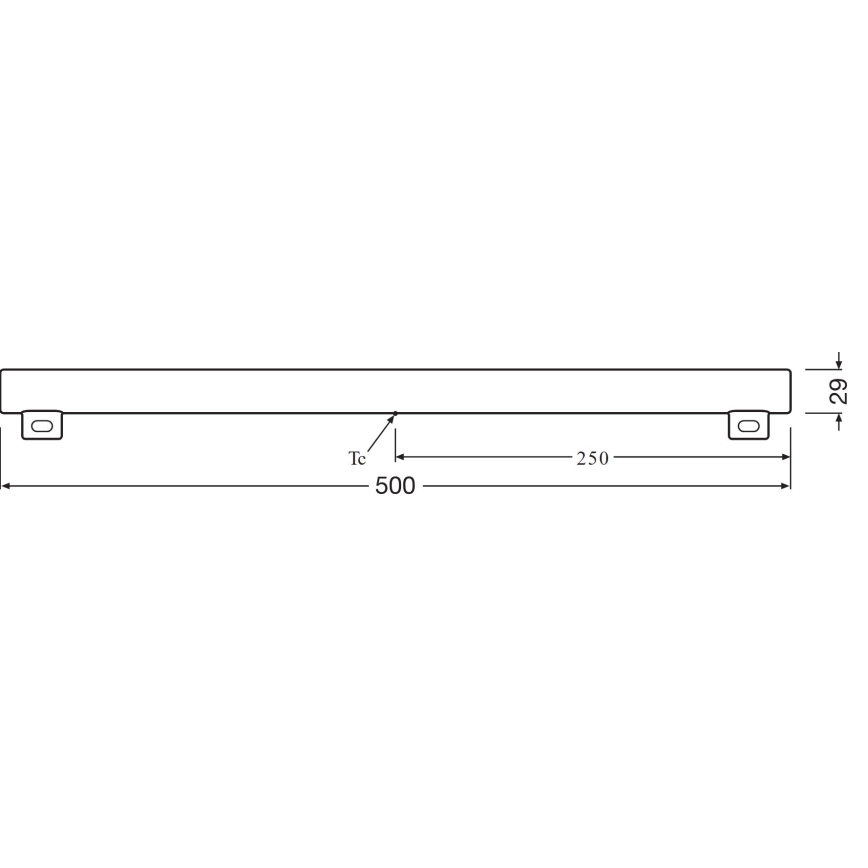Tubo LED S14s/6W/230V 2700K 50 cm - Osram