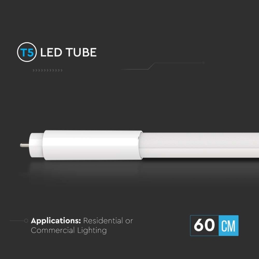 Tubo LED T5 G5/8W/230V 4000K 60 cm