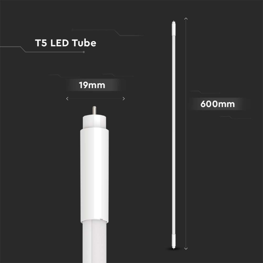 Tubo LED T5 G5/8W/230V 6500K 60 cm