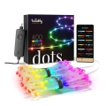 Twinkly - Fita LED RGB exterior regulável DOTS 400xLED 20 m IP44 Wi-Fi