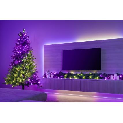 Twinkly - Guirlanda de Natal LED RGBW dimerizável, 50 LEDs, 2,7 m, Wi-Fi