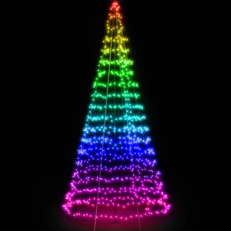 Twinkly - LED RGBW Árvore de Natal exterior com regulação LIGHT TREE 300xLED 2m IP44 Wi-Fi
