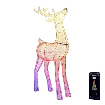 Twinkly - Renas de Natal LED RGBW reguláveis para exterior 240xLED IP44 Wi-Fi