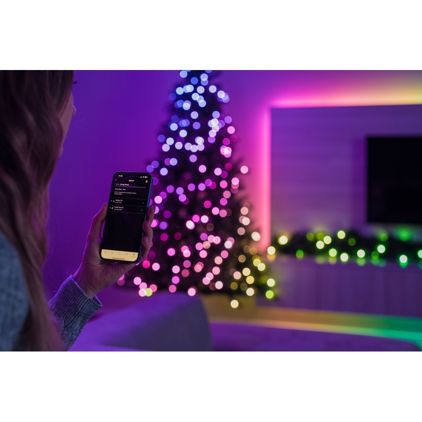Twinkly - Árvore de Natal LED RGBW dimerizável TREE 435 LEDs 2,1 m Wi-Fi