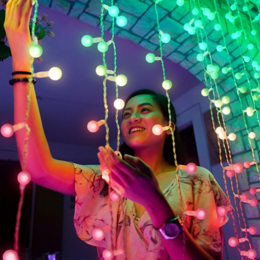 Twinkly - Tampas de silicone decorativas MINI CAPS 100 pçs