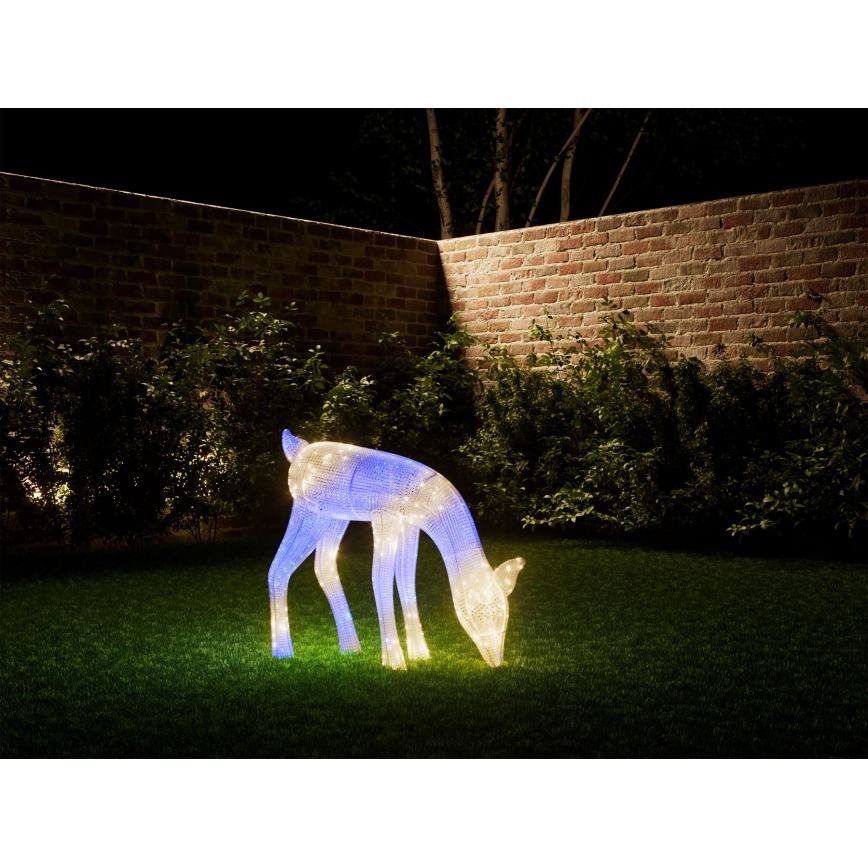 Twinkly - Renas de Natal LED RGBW reguláveis para exterior 160xLED IP44 Wi-Fi