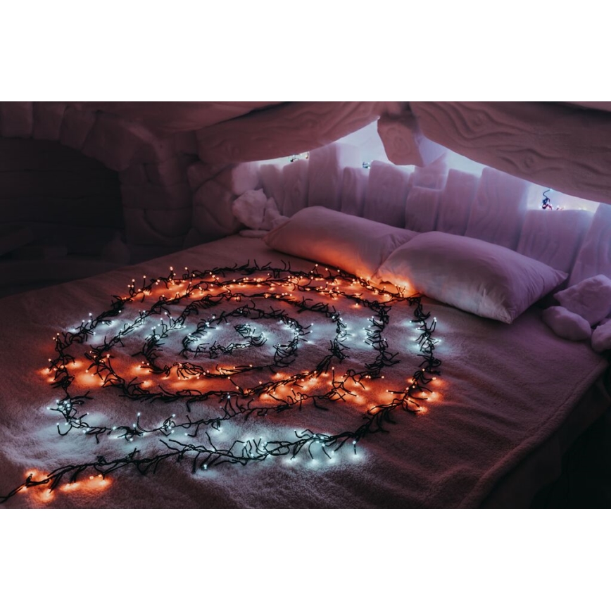 Twinkly - LED RGB Regulação exterior Corrente de Natal CLUSTER 400xLED 9,5m IP44 Wi-Fi