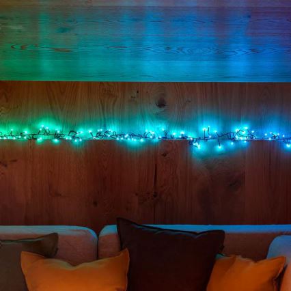 Twinkly - LED RGB Regulação exterior Corrente de Natal CLUSTER 400xLED 9,5m IP44 Wi-Fi