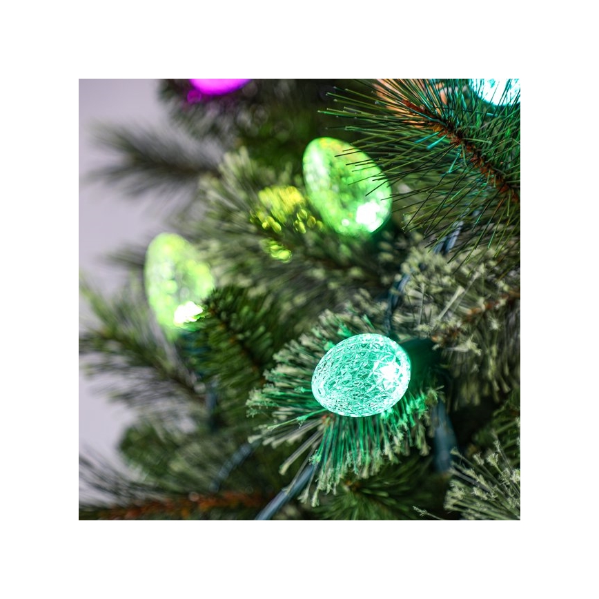 Twinkly - LED RGB Regulação exterior Corrente de Natal FACETED 80xLED 26,5 m IP44 Wi-Fi