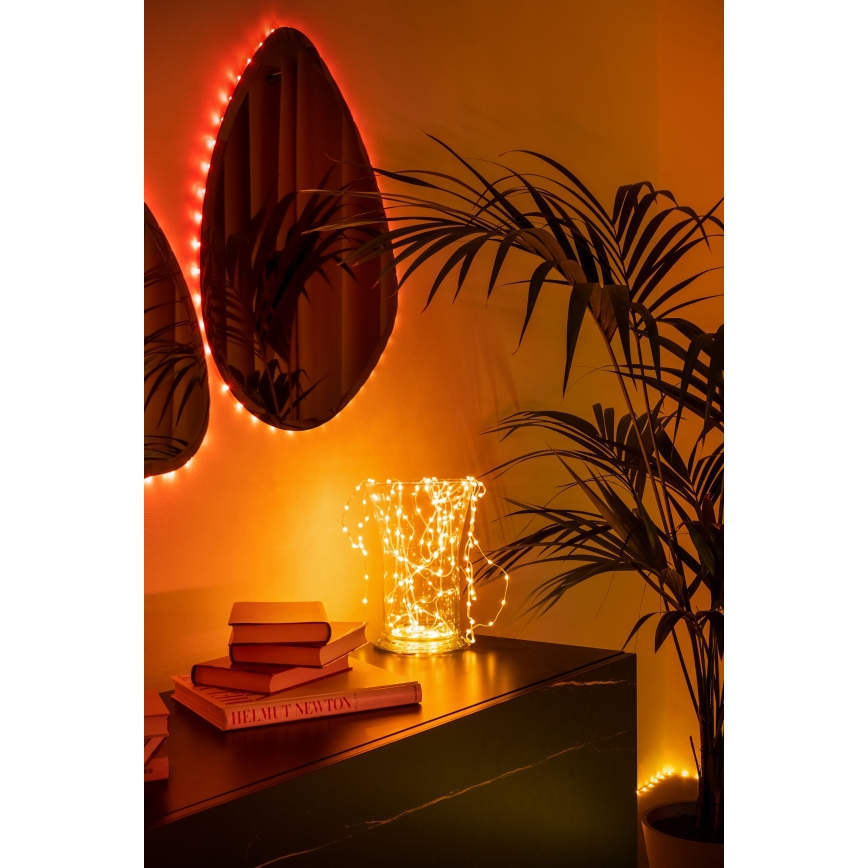 Twinkly - Guirlanda LED RGB dimerizável DOTS 60 LEDs 7 m USB Wi-Fi