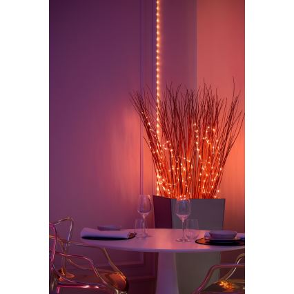 Twinkly - Guirlanda LED RGB dimerizável DOTS 60 LEDs 7 m USB Wi-Fi