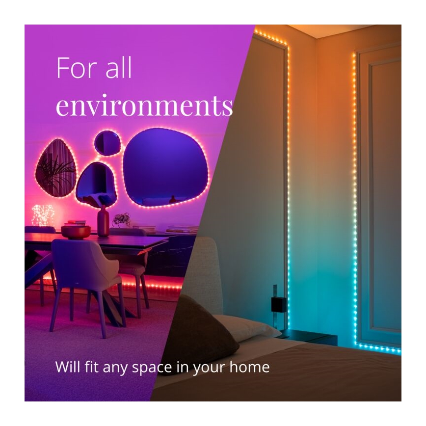 Twinkly - LED RGB Exterior regulação tira DOTS 200xLED 10 m IP44 WiFi