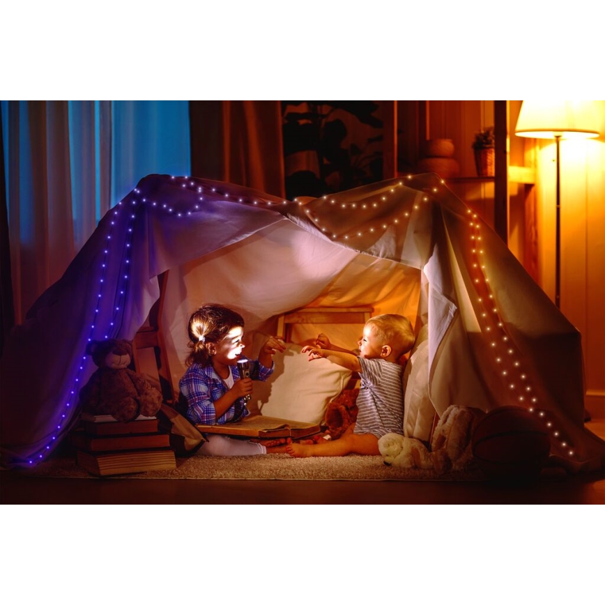 Twinkly - LED RGB Exterior regulação tira DOTS 200xLED 10 m IP44 Wi-Fi