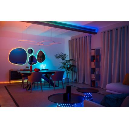 Twinkly - Fita LED RGB exterior regulável DOTS 400xLED 20 m IP44 Wi-Fi