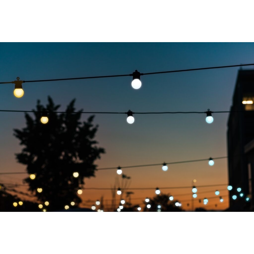 Twinkly - LED Regulação exterior corrente decorativa FESTOON 20xLED 14m IP44 Wi-Fi
