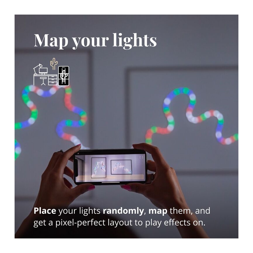 Twinkly - LED RGB Tira com regulação FLEX 200xLED 2 m Wi-Fi