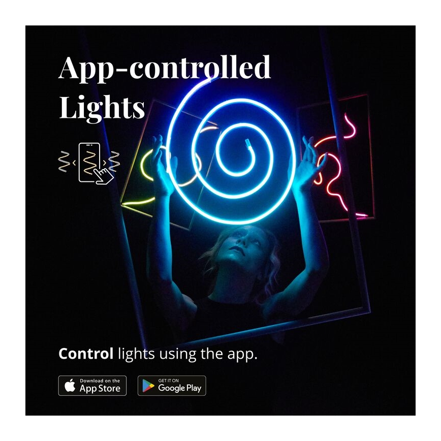 Twinkly - LED RGB Tira com regulação FLEX 200xLED 2 m Wi-Fi