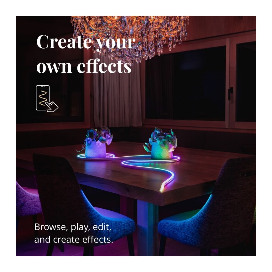 Twinkly - LED RGB Tira com regulação FLEX 200xLED 2 m Wi-Fi