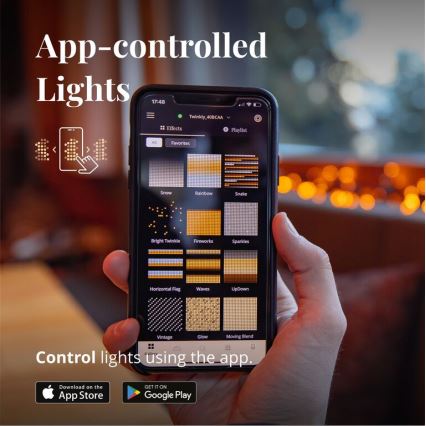 Twinkly - LED Regulação exterior Cortina de Natal ICICLE 190xLED 11,5m IP44 Wi-Fi