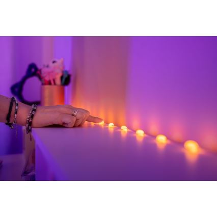 Twinkly - Cordão de luzes LED RGB dimerizável CANDIES 100xLED 8 m USB Wi-Fi