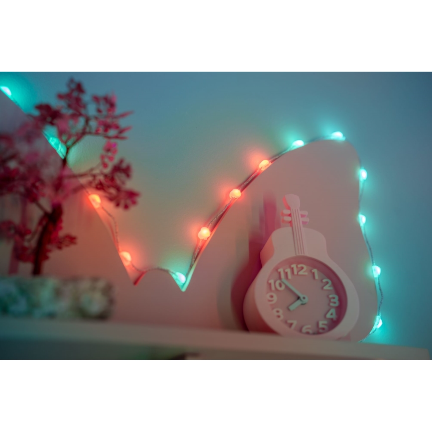 Twinkly - LED RGB Regulação Corrente de Natal CANDIES 100xLED 8 m USB Wi-Fi