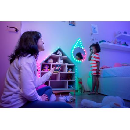 Twinkly - LED RGB Guirlanda de Natal Regulável CANDIES 200xLED 14 m USB Wi-Fi