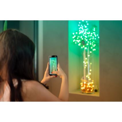 Twinkly - Corrente de Natal LED RGB regulável CANDIES 100xLED 8 m USB Wi-Fi